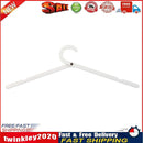 5pcs Clothes Foldable Hanger Anti-skid Home Travel Portable Supply (White) Newly