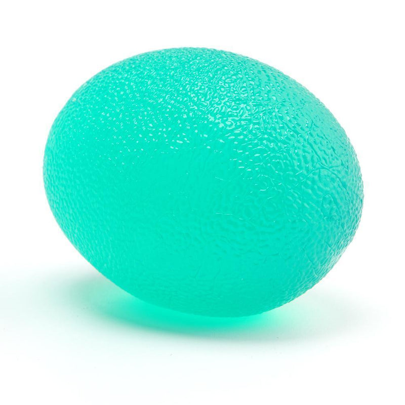 TPR Egg Ball Fitness Stress Relief Finger Hand Expander Gripper (Green)