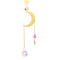 Suncatcher Crystal Star Moon Sun Chandelier Pendant Prism Hanging Lamp Orname