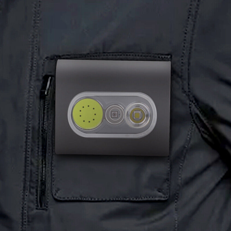 XPG+COB LED Running Clip Light Waterproof 400lm Safety Jogging Night Pocket