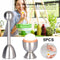 Egg Topper Cracker Set, Cutter with 2 Cups, 2 Spoons, for Hard, Soft Boiled Eggs