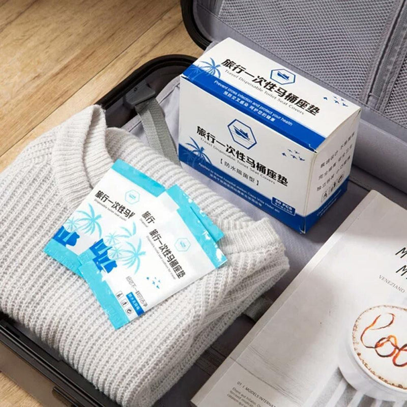 Travel Camping Disposable Toilet Seat Cover Mat 50pcs Bathroom Toilet Paper Pad