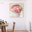 Rhinestone Diamond Painting 5D DIY Pink Flowers Full Round Drill Picture