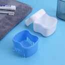 Denture Box Bathroom Travel Denture Cup False Tooth Cleaning Container (B) Newly