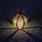 Hollowed Solar Lanterns - Outdoor Hanging Wrought Iron Landscape Lights (A)