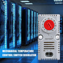 0-60 Degree Cabinet Mechanical Temperature Controller Thermostat (Red) Newly