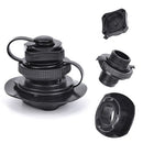 2 in 1 Air Valve Nozzle Caps for Inflatable Boat Kayak Canoe Pump Hose Adapte