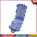 Fishing Lure Box 10 Compartments Bait Hook Storage Box Case Fishing Tackle