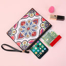 DIY Mandala Special Shaped Diamond Painting Zipper Wallet Wristlet Clutch Newly