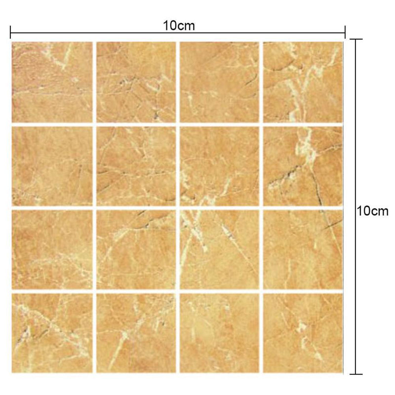 10pcs Wall Tiles Waterproof Stickers Bathroom Kitchen Self Adhesive Toilet Decor