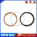 2xPushback Wire Braid Cotton Cable for Electric Guitar BassBlackWhiteYellow
