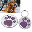 Pet Cat Dog ID Keywords Personalized Round Feet Shape Alloy Hun
