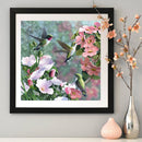 Diamond Painting 5D Full Round Drill Mosaic DIY Hummingbird Flower Kit for Home