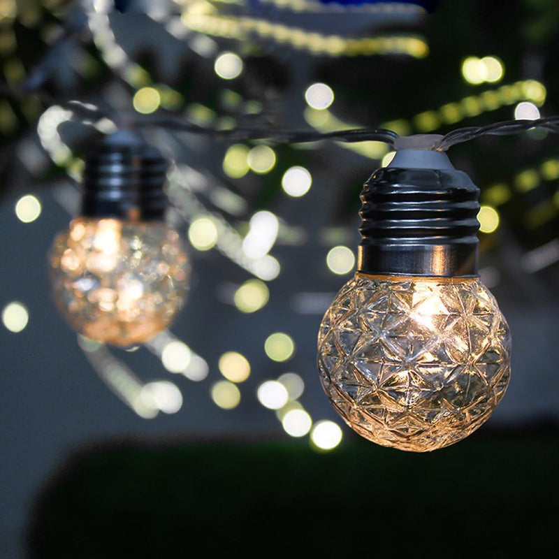 3.8m Solar 10 LED Ball Fairy String Light Lamp for Garden Path Yard Decor Newly