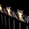 4x Waterproof Solar Deck Step Wall Lights Stairs Fence Lamps (Warm Light) Newly