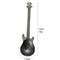 Stainless Steel Guitar Shape Coffee Spoon Tea Stirring Spoons (Black)