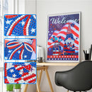 5D DIY Diamond Painting Kits Partial Special Shape Drill Welcome Gnome Arts