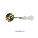 Crystal Handle Sealing Wax Bead Melting Spoon for Scrapbooking (White)