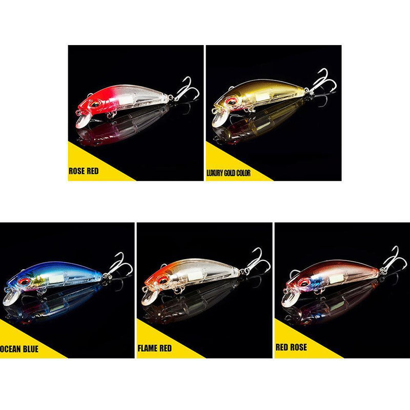 Luminous Swimbait 7cm 11g Fishing Wobbler Hard Bait Sea Pesca Tackle (Style D)