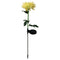 Solar Power Chrysanthemum Ground Light Flower Outdoor Garden Decor (Yellow)