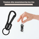 Spring Key Chain Stainless Steel Keychain Carabiner Belt Buckle Hanging Keyring