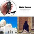 2026P Tassel Meditation Rosary Beads Tally Counter with Compass (Black)