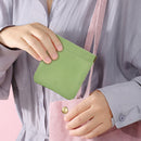 Women Wallets Napkin Tampon Bag Coin Purses Travel Cosmetic Bag (Green)