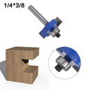 6.35mm Shank T-Sloting Router Bit with Bearing Wood Slot Milling Cutter Trimmer