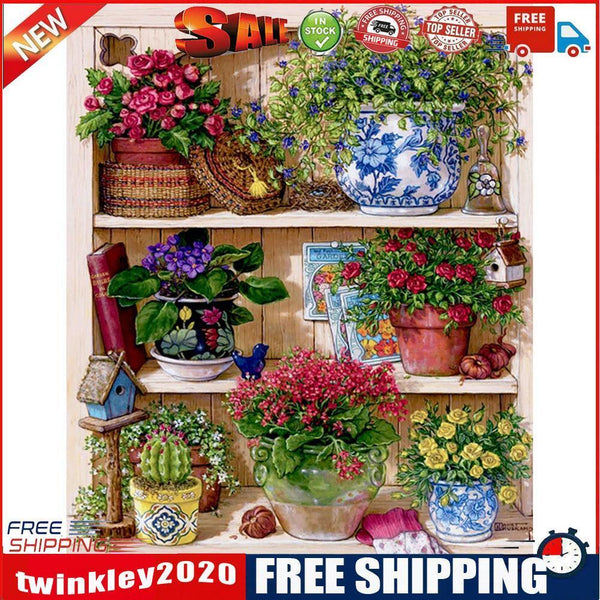 Digital Oil Painting By Number Flower Modern DIY Hand Painted Wall Decor
