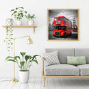 Round Drill Diamond Painting Double-Decker Bus Diamond Embroidery for Wall Gift