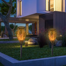 Outdoor Garden Solar Flame Light Waterproof LED Torch Lamp for Yard (8pcs) Newly