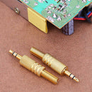 2pcs Stereo 3.5mm 1/8in Headphone Earphone DIY Audio Jack Plug Connectors