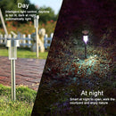10x LED Solar Lawn Lamp Garden Pathway Yard Bollard Light (Warm Light) Newly