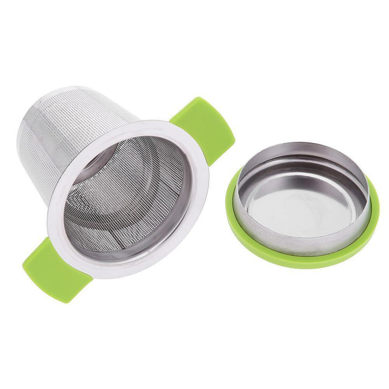 Stainless Steel Tea Strainers Infuser Steeping Loose Leaf Tea Filter(Green)