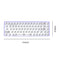 Hot Swap Keyboard Kit Bluetooth-compatible 5.0 Customized Keyboard (Purple)