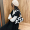Animal Pattern Underarm Bag Women Mini Plush Shoulder Handbags Purse (6)