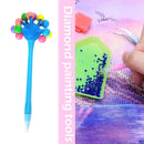 Diamond Painting Pen Round/Square Tip Point Drills Pens (Blue Hard Ball)