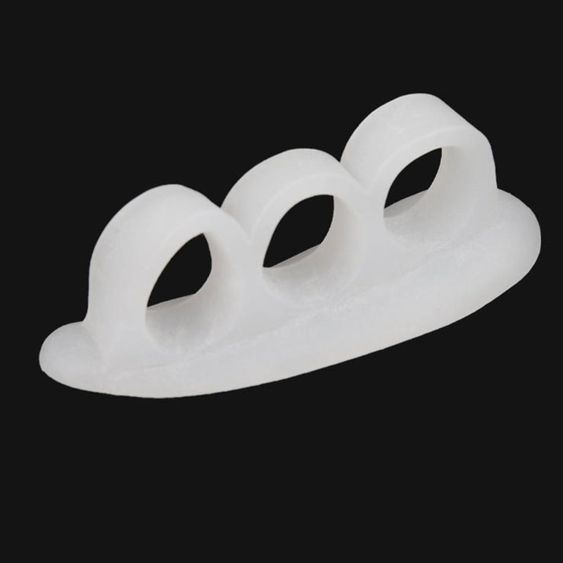 20 Pair Silicone Gel Bunion Protector Toe Separators Straightener (White)
