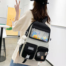 #A Teenager Bookbag Rucksack Mochila Shoulder Crossbody Bags Students Pencil Cas