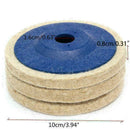 1pcs 100mm 3.94" Wool Buffing Angle Grinder Wheel Felt D3W3 A9A6 W2F2 H3N2 K3X5