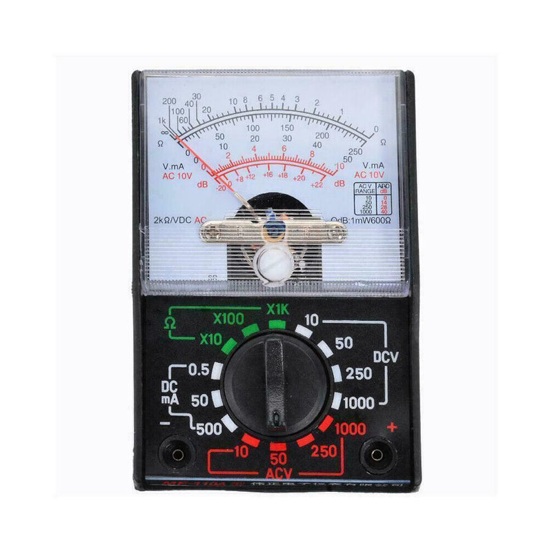 1 x Electrical Analogue Multimeter Volts Ohm Circuit Multi Test Tester N6G5