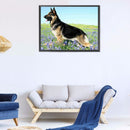 5D Diamond Painting German Shepherd Full Round Drill Mosaic Art Home Decor