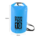 Waterproof Dry Bag Pack Sack Swimming Kayaking Boat Trekking (10L Sky Blue)