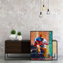 Guitarist On Street Oil Painting By Numbers Kit DIY Frameless Picture Craft