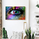 Cartoon Eyes Full Drill Round Diamond Painting Mosaic Picture Home Decor