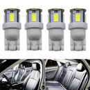 COB LED 5630 5SMD T10 W5W Dome Map Car LED Reading Bulbs License Plate Light