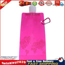 Portable Folding Water Bottle Water Bag Outdoor Sport Supplies(Pink) Newly