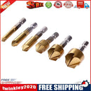 6pcs/set Metric Woodworking Countersink Drill Bit 90 Degree Steel Wood Dril