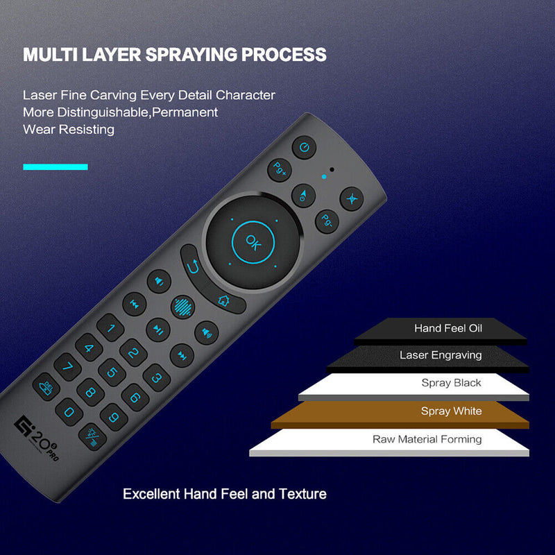G20BTS PLUS Smart Voice Remote Control 2.4G RF Air Mouse Wireless for TV Box