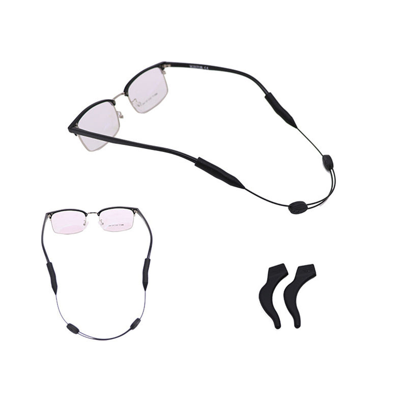 Adjustable Glasses Strap Non-Slip Eyeglass Strap Comes with Ear Hook 3 Piec